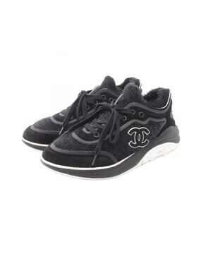 Chanel Coco Mark Shaggy Knit Sneakers #373016C77B